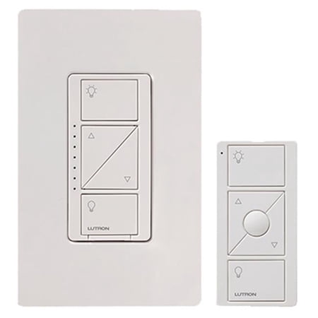 P-PKG1W-WH Caseta 150W White Compact Fluorescent Light & LED 3 Way Wireless Dimmer