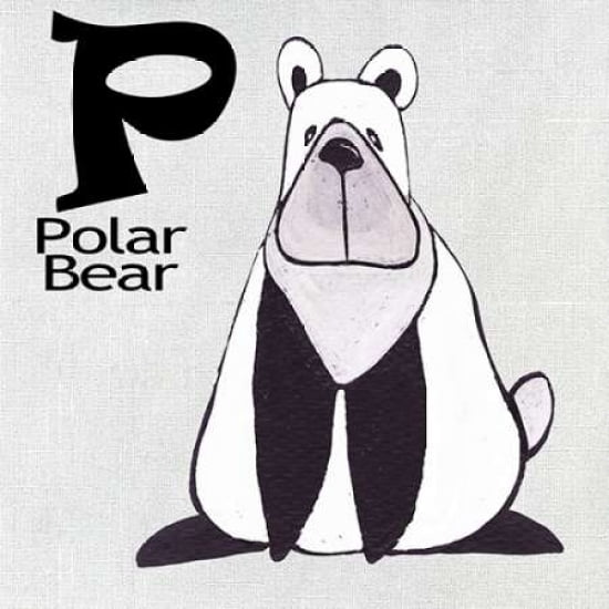 P - Polar Bear Canvas Art - Shanni Welsh (24 x 24)