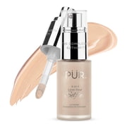 P R MINERALS 4-in-1 Love Your Selfie Longwear Foundation & Concealer Full Coverage, Hydrating Formula, Cruelty Free, 1.7 F. Oz.,Buff/MN3