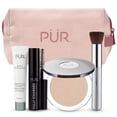 thumbnail image 1 of PÜR MINERALS Multitasking Essentials Kit - Makeup Gift Set Includes 4-in-1 Correcting Primer, Fully Charged Mascara, 4-in-1 Pressed Mineral Powder & 1 Chisel Brush, 1 of 5