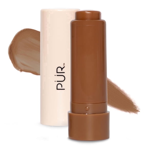 PÜR Minerals Silky Tint Creamy Multitasking Makeup Stick with Peptides - Lip and Cheek, Bronze Babe