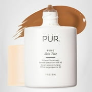 P R Tinted Sunscreen for Face, 4-in-1 Skin Tint - Broad Spectrum Mineral Sunscreen, SPF 50 - Tinted Facial Moisturizer, Primer & Foundation for Sun Protection - Lightweight, Buildable Coverage