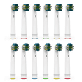 thumbnail image 1 of PÜRDENT Replacement Toothbrush Heads Compatible with Oral B & Braun Electric Toothbrushes (Flossing, Medium Pack 12), 1 of 4