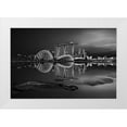 thumbnail image 1 of P Roy, Partha 24x17 White Modern Wood Framed Museum Art Print Titled - Silent Bay, 1 of 4