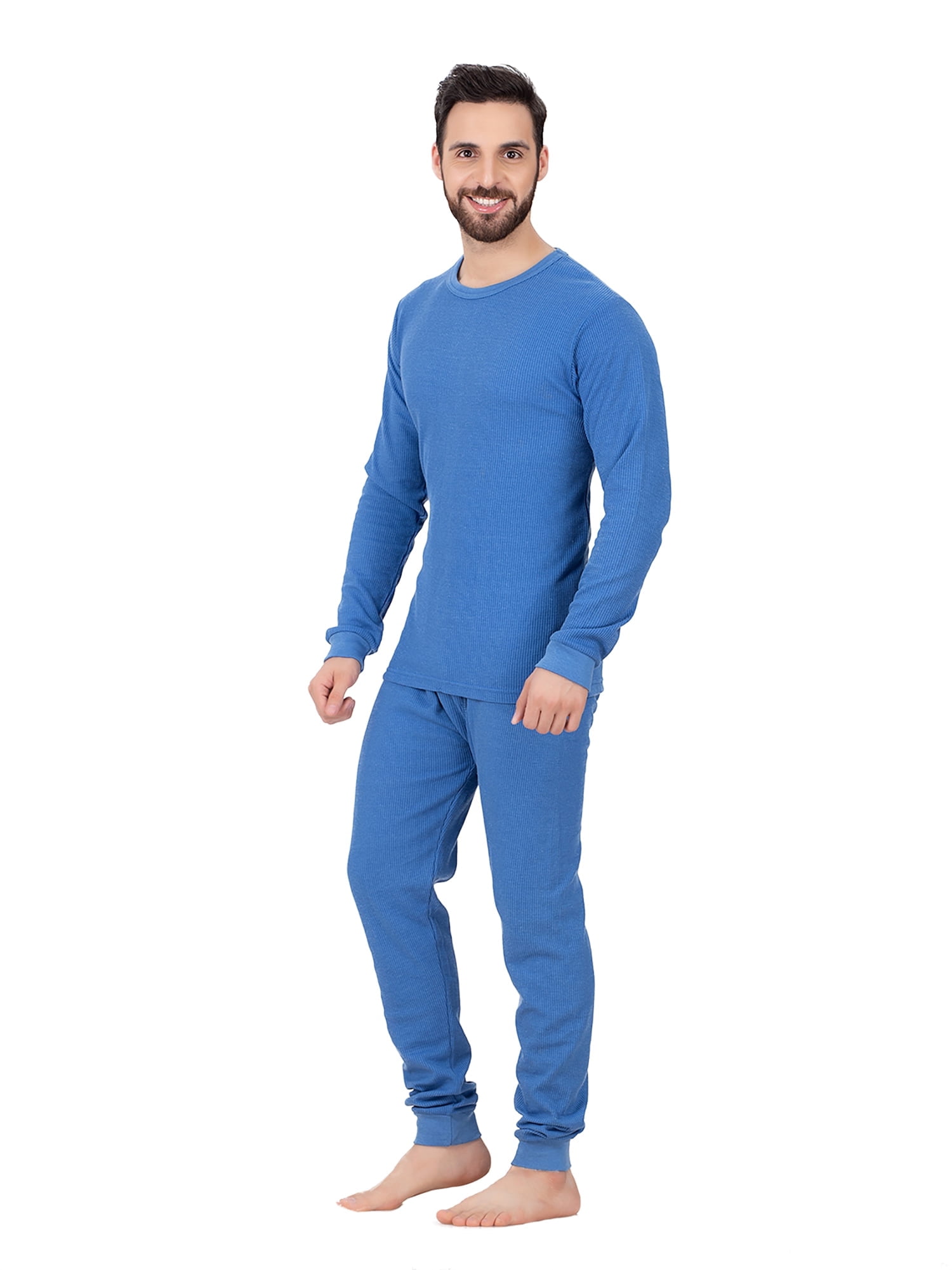PS Cotton Waffle Knit Thermal Underwear Set 2pc for Men Heavy Warm 