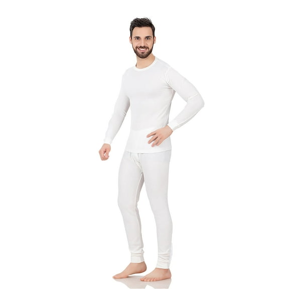 P&S Cotton Waffle Knit Thermal Underwear Set 2pc for Men Shirt Long John