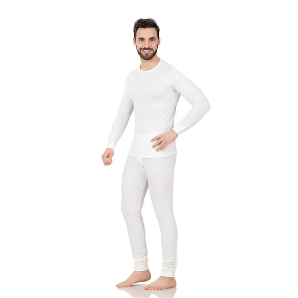 P&S Cotton Waffle Knit Thermal Underwear Set 2pc for Men Shirt Long John