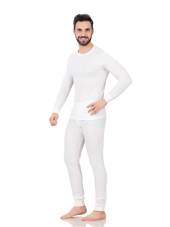 P&S Cotton Waffle Knit Thermal Underwear Set 2pc for Men Shirt Long John