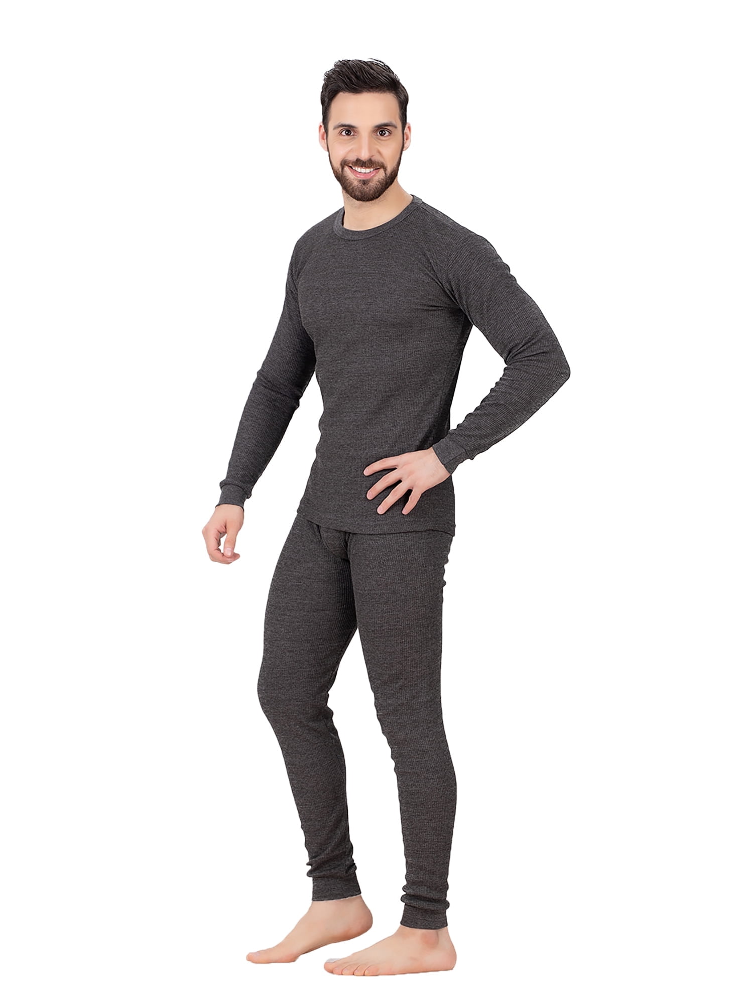 PS Cotton Waffle Knit Thermal Underwear Set 2pc for Men Heavy Warm 