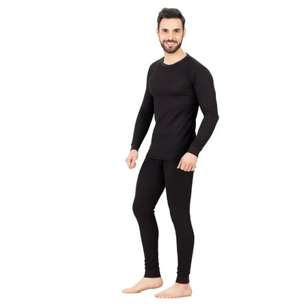 P&S Cotton Waffle Knit Thermal Underwear Set 2pc for Men Shirt Long John