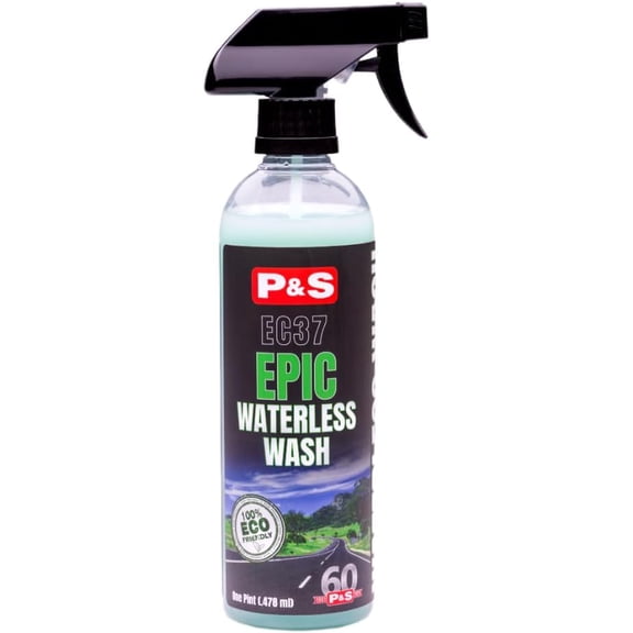 P&S Professional Detail Products Epic aterless ash  No-ater Car Cleaner, Polymer Gloss Intensifier, Safe on Paint, Metal & Glass, Quick Detailer ax Alternative, 1 Pint
