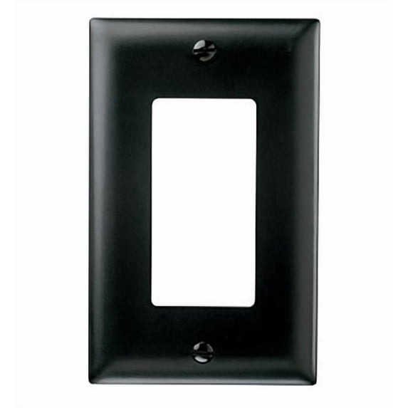 P&S TP26-BK Trademaster Black 1-Gang Decorator Nylon Wallplate GFI GFCI Cover