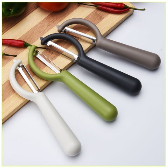 P Shape Stainless Peeler Vegetable Potato Peeler Kitchen Tool Random Color
