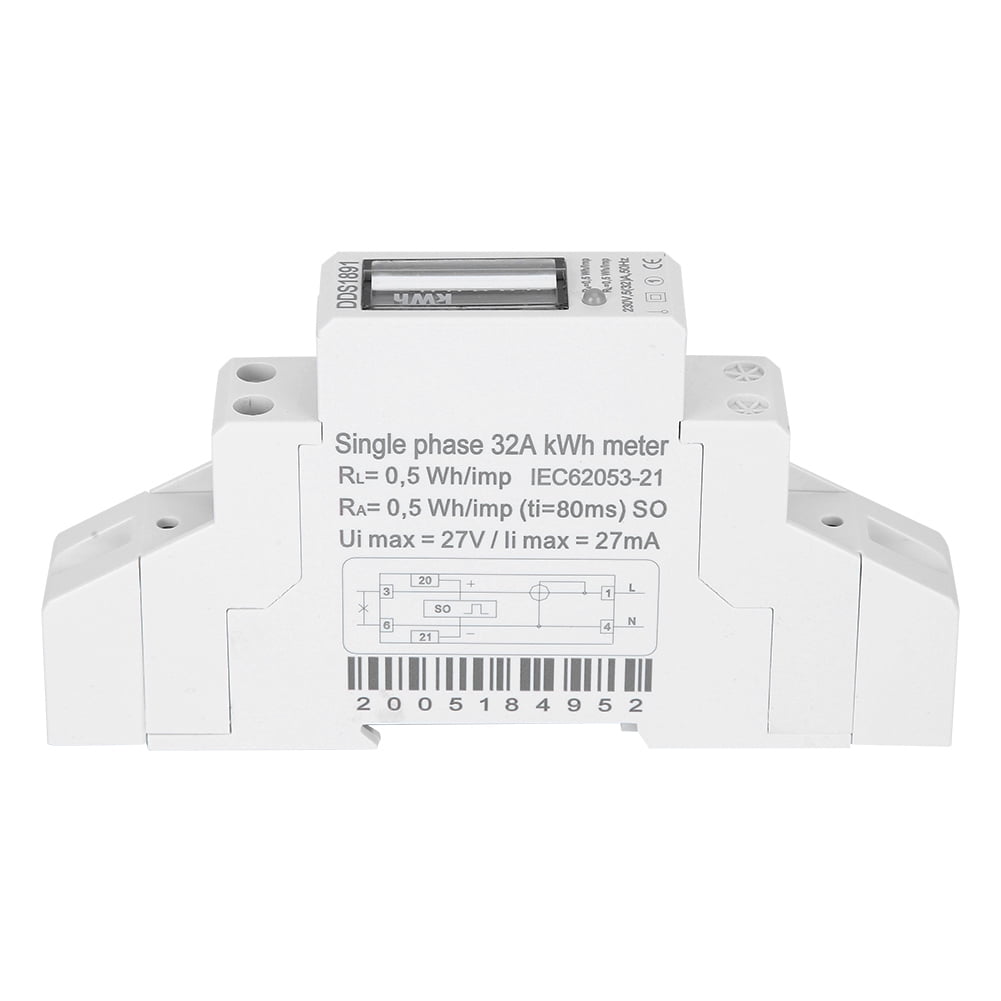P Single Phase MeterSingle Phase Meter DDS1891 LCD Rail Energy Meter