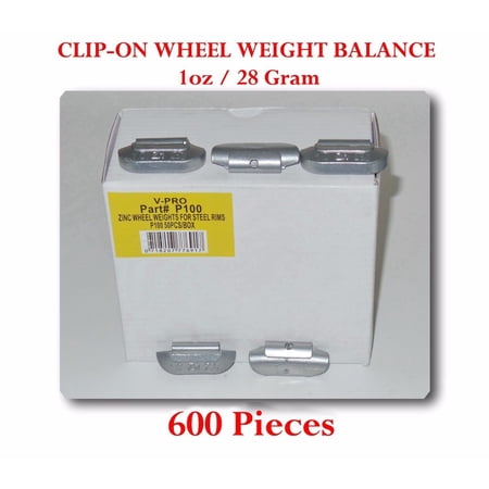 P Style Clip-on Wheel Weight Balance 1oz 28 gram P1.00 Lead-Free LOT 600Total