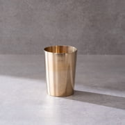 P TAL Bronze Drinking Glass 10.14 fl oz   Pure Kansa Tumbler, Handcrafted Traditional Bronze Glass for Water, Lassi & Buttermilk   Ayurvedic Metal Drinkware