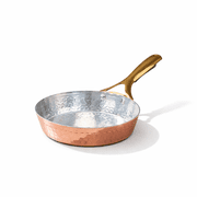 P TAL Copper Frying Pan with Heat-Resistant Handle | 8.25 Inch Naturally Non-Stick Tin Coated Pan for Healthy Cooking | Traditional Design, Eco-Friendly & Durable Cookware
