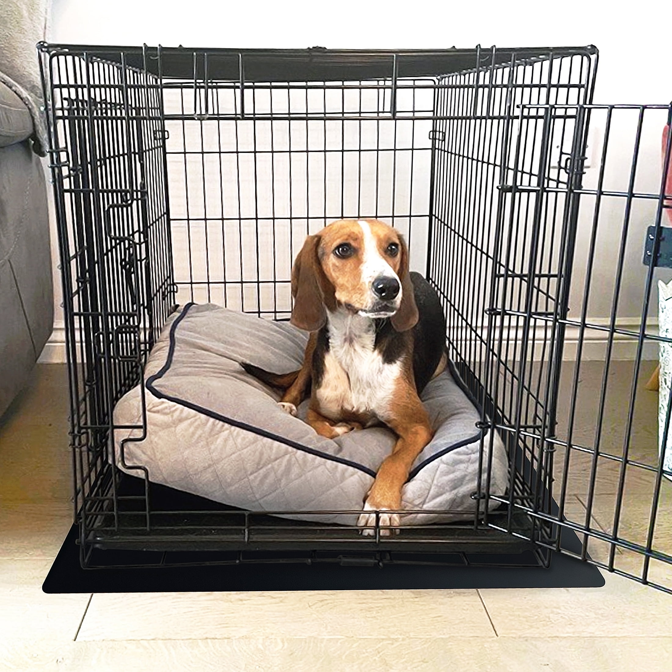 PROCIPE Large Dog Bed Crate Mat 42 Washable Pet Beds Soft Dog Mattress  Anti-Slip Kennel Mats (Gray) 
