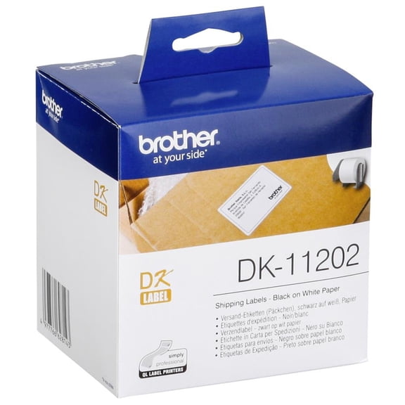 BROTHER Default Category Label Roll, White, Standard Yield