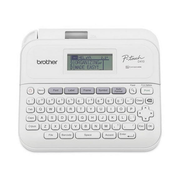 P-Touch PT-D410 Advanced Connected Label Maker, 20 mm/s, 8.9 x 3.9 x 12.3 | Bundle of 2 Each