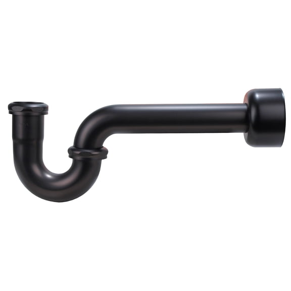 P-Trap, 1 1/2" Brass Tubular, Oil Rubbed Bronze Finish - By PlumbUSA