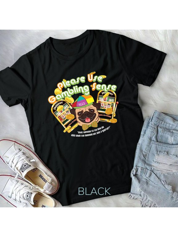 P.U.G.S. The Canine Counselor Slot Machine Pug Unisex T-shirt