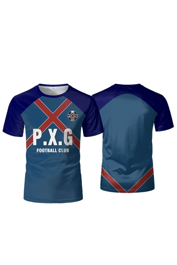 P.X.G Blue Lock Japanese Anime Jersey Football Uniform No.9 Rin Shidou Cosplay T Shirts Men's And Women's Casual Sports Tops