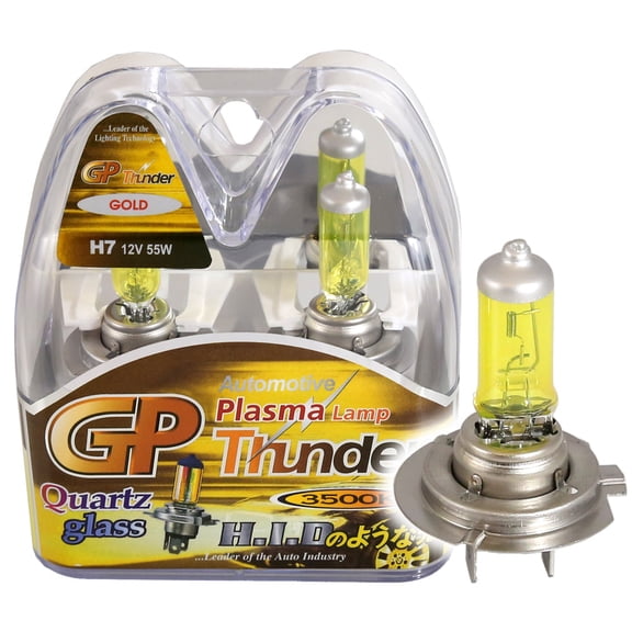 P Xtreme H7 PX26D 3500K 55W JDM Golden Yellow Fog Light Bulbs - High - Low Beam - SGPX-35K-H7