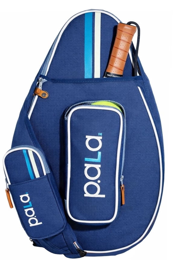 Padel and Pickleball Bag for Men and Women Tennis Padel Sling Bag Backpack - Great for Padel, Tennis, Racquet ball, Squash & Pickleball with fence hook. (Navy Blue)