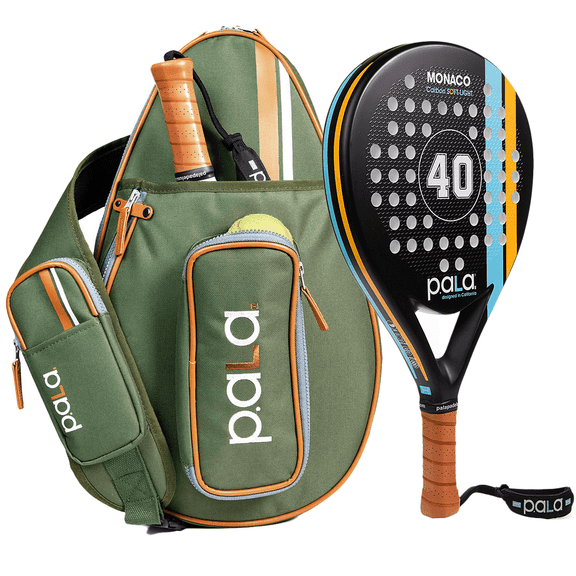 Padel Set Racquet with Bag Carbon Fiber Power & Control P.ala USA