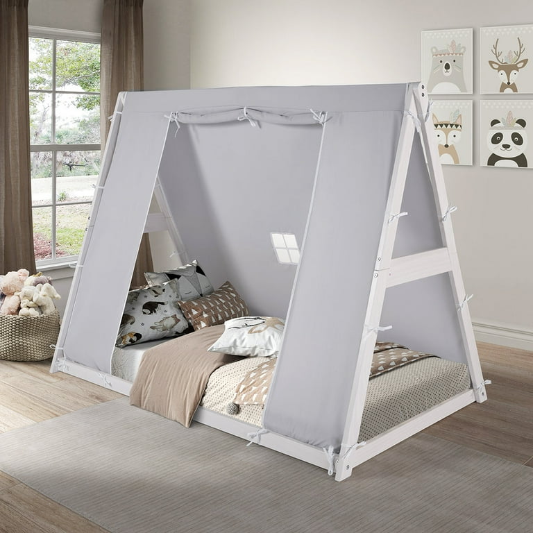 P'kolino Kids Tent Floor Bed - Twin, FSC Certified Wood