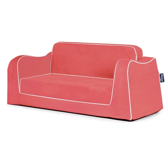 P'kolino Little Reader Children's Sofa, Coral Fabric