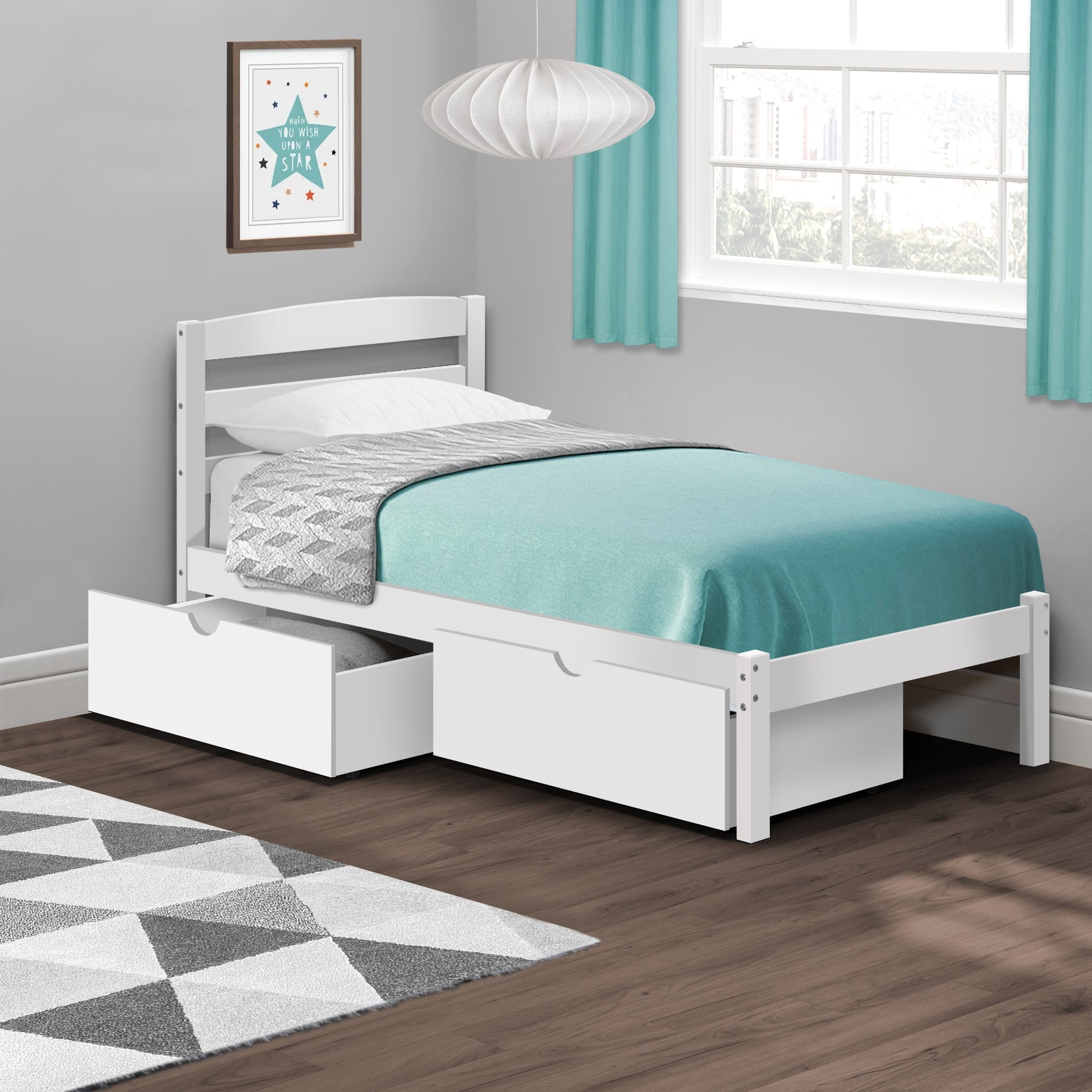 P kolino Twin Bed With Two Storage Drawers White Walmart p-kolino-twin-bed-with-two-storage-drawers-white-walmart