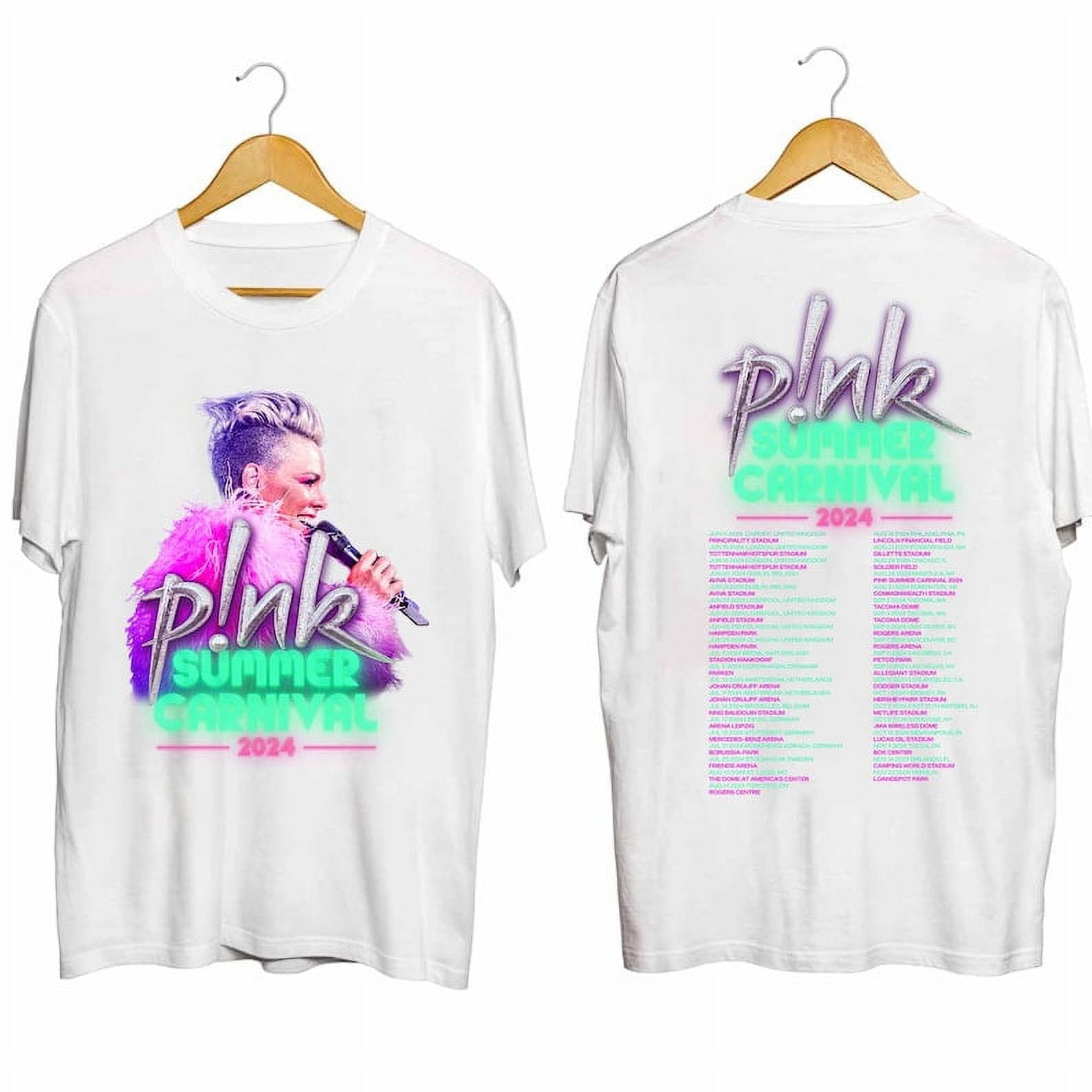 P!nk Pink Singer Summer Carnival 2024 Festival World Tour Shirt, P!nk