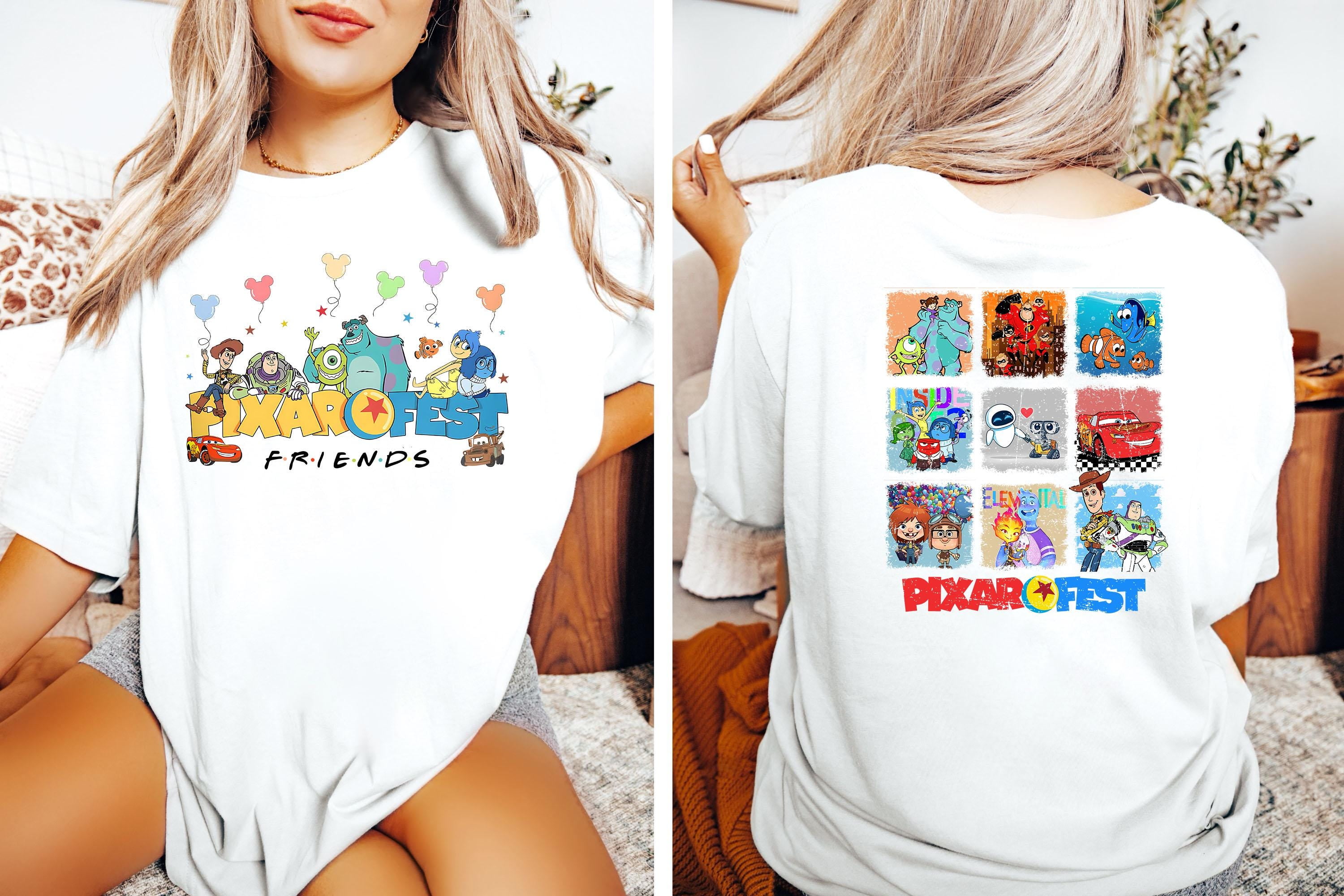 Pıxar Fest Frıends Tshırt,Pixar Pier Disneyland Tee,Disneyland Pixar