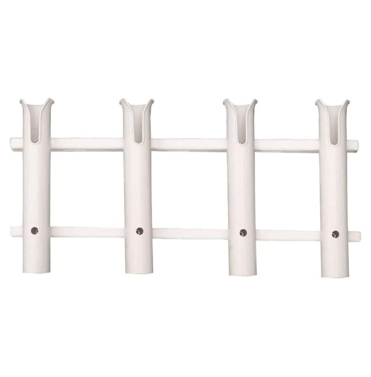 P03-064W Delux Rod Holder/Tackle Rack, 4-Rod, Polyethylene, White ...