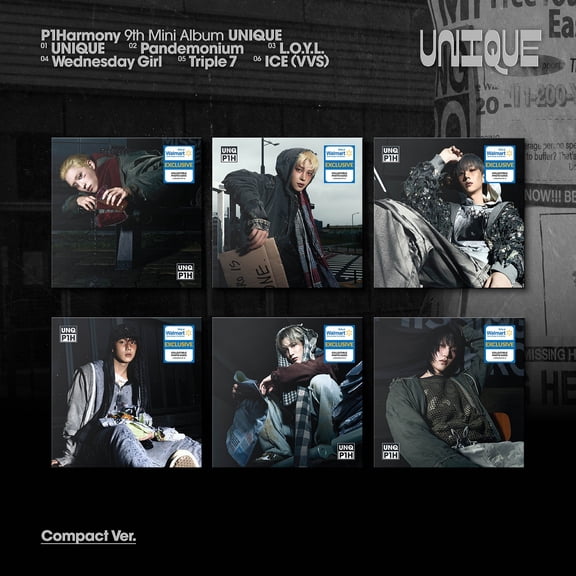 P1Harmony - UNIQUE - Member Compact (Walmart Exclusive) - Music & Performance - CD [Exclusive]