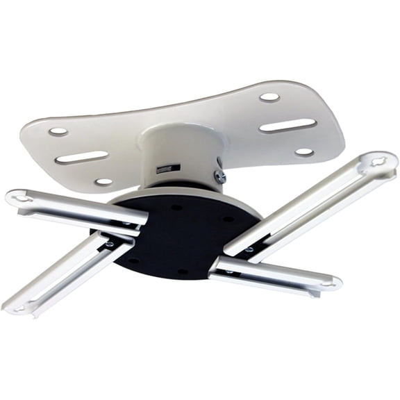 P101W Universal Projector Ceiling Mount | Solid Steel Construction | Easy to Install | White