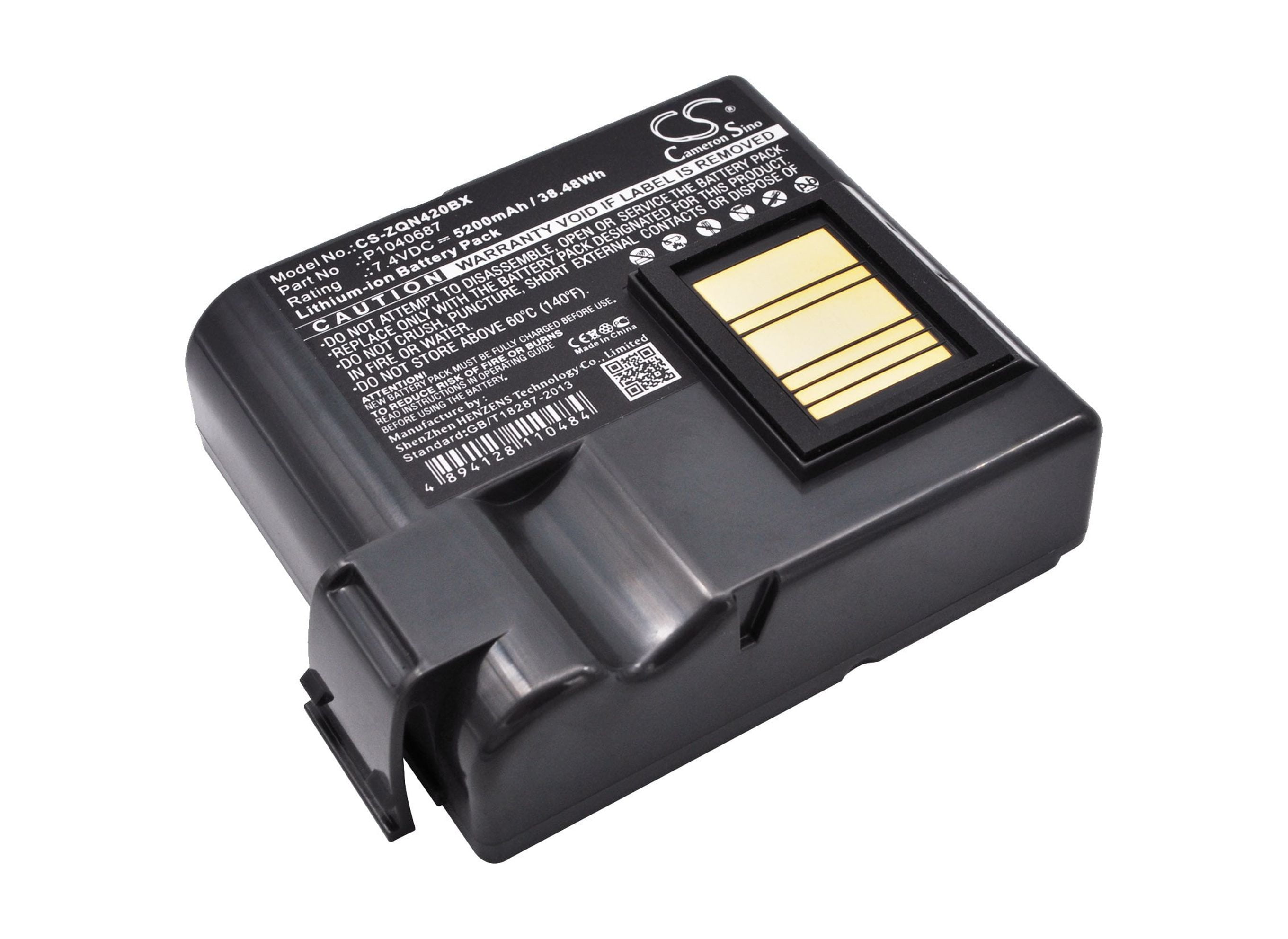 Battery for Zebra ZQ630 QLN420 P1040687 P1050667016 BTRYMPP68MA101