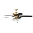 thumbnail image 1 of P104SB5-52BWNFB Craftmade Lighting Pro Plus 104 Series - 52 Inch 5 Blade Ceiling Fan with Light Kit, 1 of 9