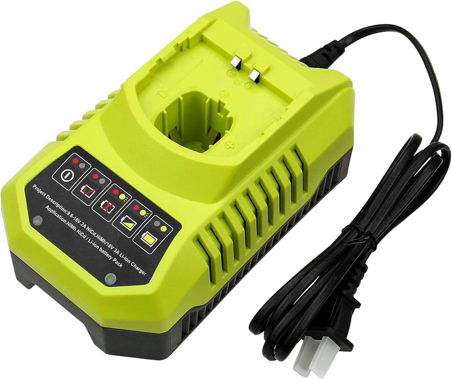 P117 Rapid Charger Replacement for Ryobi 18Volt Charger Compatible with Ryobi 9.6V-18V Battery P102 P108 P189 P197 P103 P105 P107 P190 P191 PBP002 PBP005