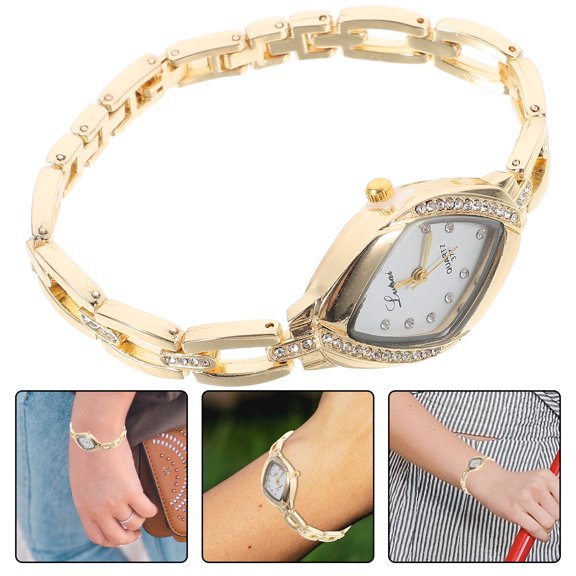 Fashion Women Watches with Quartz Movement and Golden Color for Wearing Use Durability Ensured 1 Piece