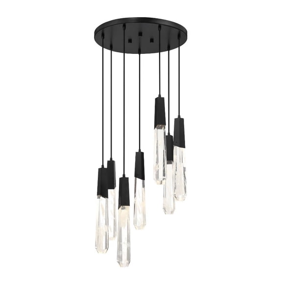 P1287-66A-L-George Kovacs Lighting-Drifting Droplets - 42W 7 LED Pan Pendant-18 Inches Tall