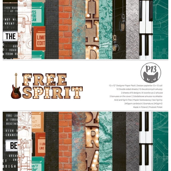 P13 Double-Sided Paper Pad 12"X12" 12/Pkg-Free Spirit