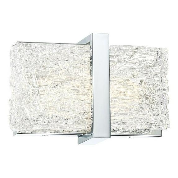 P1381-077-L-George Kovacs Lighting-Forest Ice II - 8 Inch 7W 1 LED Bath Vanity