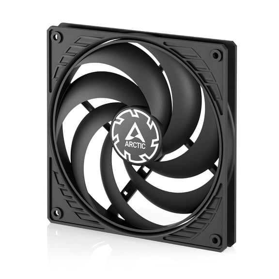P14 Slim PWM PST - PC Fan, 140mm Case Fan, with PWM Sharing Technology (PST), Pressure-optimised, Quiet Motor, Computer, Extra Slim, 1501800 RPM - Black