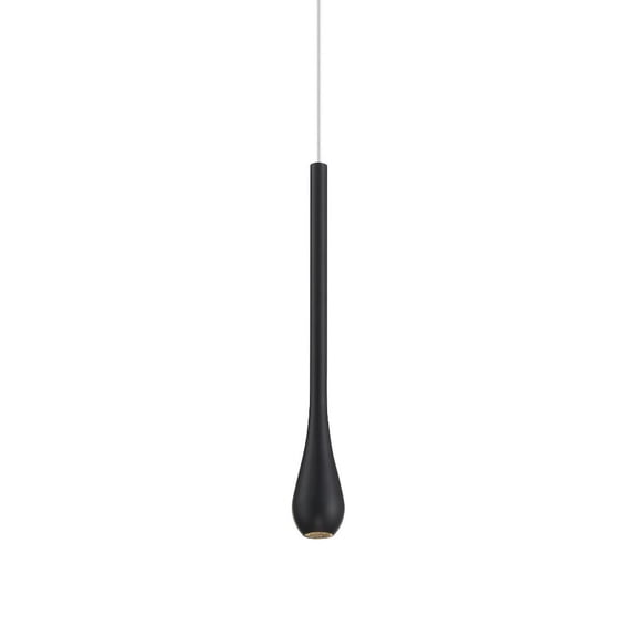 P1461-66A-L-George Kovacs Lighting-Pingo - 4W 1 LED Mini Pendant-10 Inches Tall and 5 Inches Wide-Coal Finish