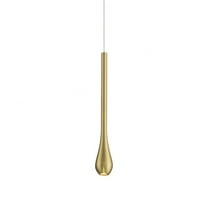 P1461-695-L-George Kovacs Lighting-Pingo - 4W 1 LED Mini Pendant-10 Inches Tall and 5 Inches Wide-Soft Brass Finish