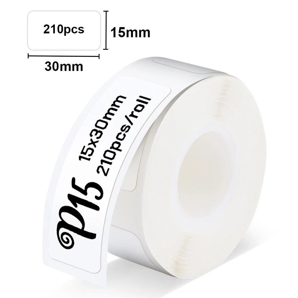 P15 Label Paper Transparent White P15 Label Sticker for P15 P12 L12