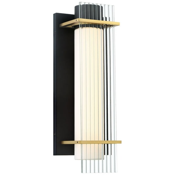 P1511-707-L-George Kovacs Lighting-Midnight Gold - 1 Light LED Outdoor Wall Mount